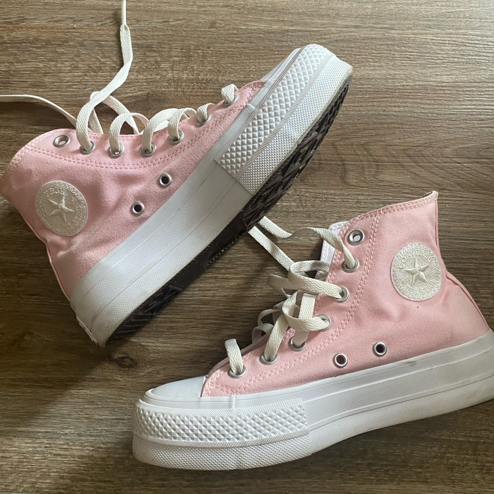 Converse Pink High-Top Sneakers